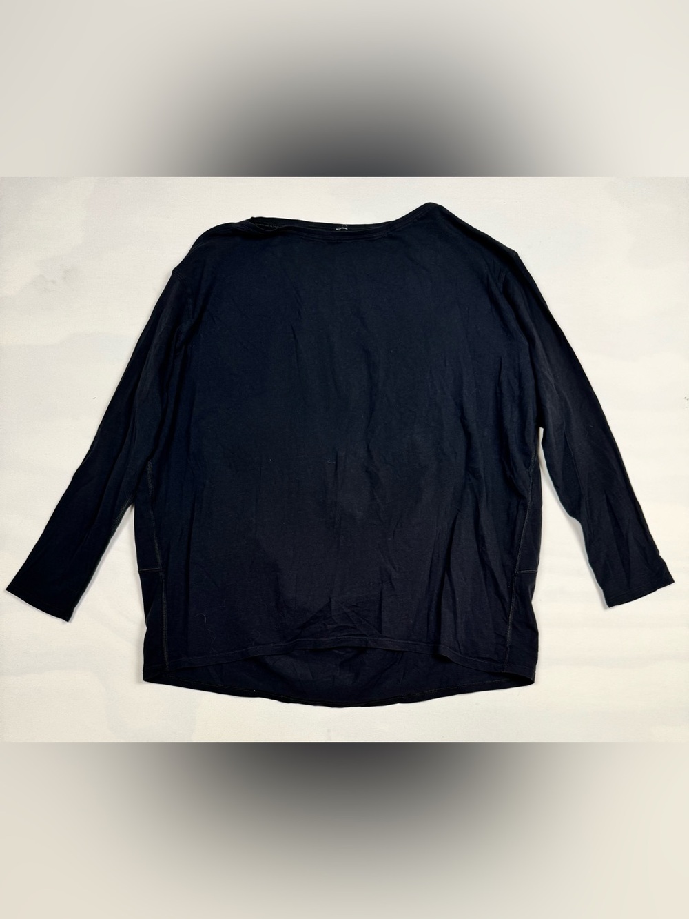 Lululemon Back In Action Long Sleeve Black Pima Cotton Women’s 6 Retail $58